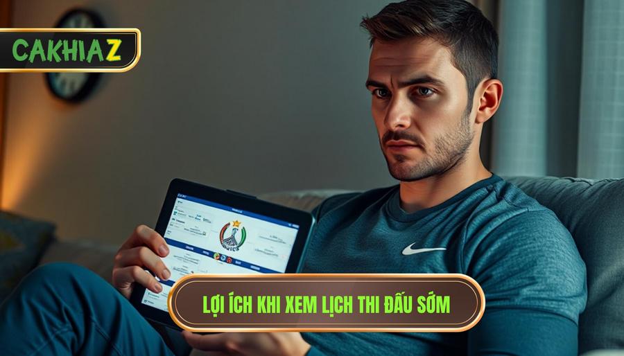 3. Lợi ích khi xem lịch thi đấu sớm